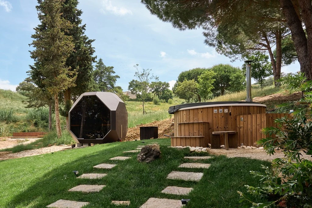 The forest steam and cooling area at DOMA, Mafra